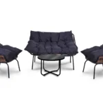 Zestaw Mebli Ogrodowych St Miguel ławka stolik fotele Zestaw Ogrodowy Wypoczynkowy