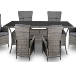 Zestaw mebli ogrodowych LORENS STÓŁ 8 krzeseł HARDY -rozkładane Komplet Ogrodowy