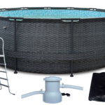 Basen Ogrodowy Corciano 450 x 120 cm Pompa drabinka + Pokrywa
