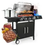 Grill Ogrodowy Gazowy Mike 4 palniki +1 EUROHIT GARDEN wózek