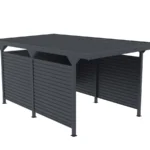 Wiata samochodowa Komplet z Blachami Bocznymi garaż Carport 540 x 285 x 230 cm