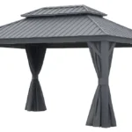 Pawilon Ogrodowy PREMIUM 3.65 x 4.85m Wiata ogrodowa Corciano Stalowy dach