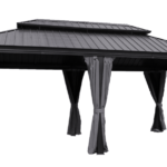 Pawilon Ogrodowy PREMIUM 3.65 x 5.95m Wiata ogrodowa Corciano Stalowy dach