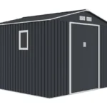 Domek Narzędziowy Ogrodowy Garaż Metalowy 277x255x212cm M-C